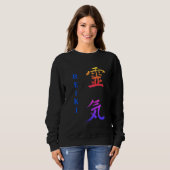 Reiki-Symbol in mehreren Farben Sweatshirt (Vorne ganz)