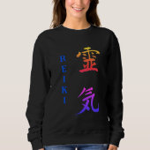 Reiki-Symbol in mehreren Farben Sweatshirt (Vorderseite)