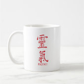 Reiki-Symbol in Roter Tinte Kaffeetasse (Links)