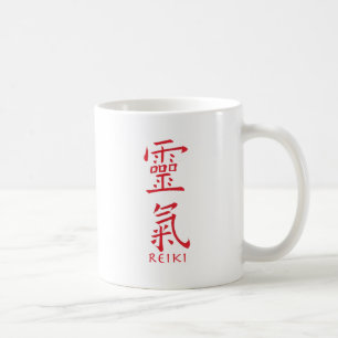 Reiki-Symbol in Roter Tinte Kaffeetasse