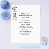 Reiki-Symbol in Schwarz Flyer (Einzeln)