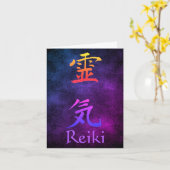 Reiki Symbol Rainbow Anpassbare Notenkarte Karte (Gelbe Blume)