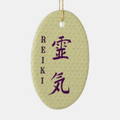 Reiki-Symbol und Grundsätze Inspiration Keramik Ornament (Rechts)