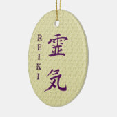 Reiki-Symbol und Grundsätze Inspiration Keramik Ornament (Links)