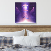 Reiki Symbole und Heilkräfte auf lila Licht Leinwanddruck (Insitu (Schlafzimmer))