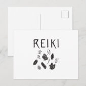 Reiki Symbols | Geschenkideen für Esoteriker Postkarte (Vorne/Hinten)