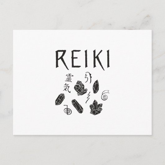 Reiki Symbols | Geschenkideen für Esoteriker Postkarte (Vorderseite)