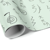 Reiki Symbols Muster - Reiki Healing Wrapping Pap Geschenkpapier (Rolleneckpunkt)