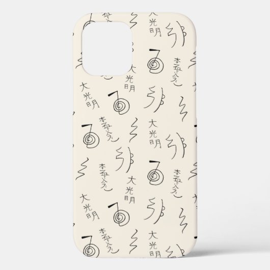 Reiki Symbols Pattern - Reiki Healing Case Mate iP (Rückseite)