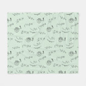 Reiki Symbols Pattern - Reiki Healing Fleecedecke (Vorderseite (Horizontal))