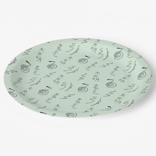 Reiki Symbols Pattern - Reiki Healing Pappteller (Schrägansicht)