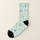 Reiki Symbols Pattern - Reiki Healing Socken (Links - Außen)
