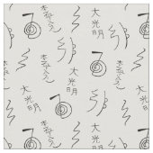 Reiki Symbols Pattern - Reiki Healing Stoff (Nahaufnahme)