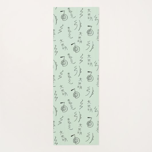 Reiki Symbols Pattern - Reiki Healing Yogamatte (Rückseite)