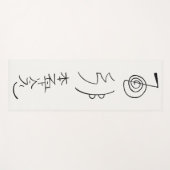 Reiki Symbols - Reiki Healing Yogamatte (Vorderseite (Horizontal))