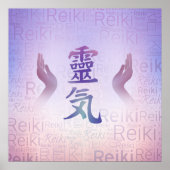 Reiki Symbols - sanft lila Poster (Vorne)