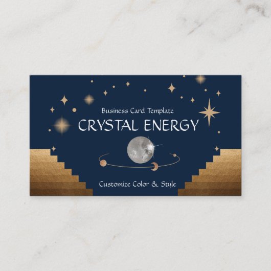 Reiki und Energy Crystal Visitenkarte (Vorderseite)