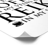 Reiki und Kaffee | Reiki Master Esoteric Reiki Ges Poster (Ecke)