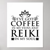 Reiki und Kaffee | Reiki Master Esoteric Reiki Ges Poster (Vorne)