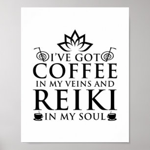 Reiki und Kaffee   Reiki Master Esoteric Reiki Ges Poster