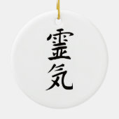 Reiki und Male Antahkarana Keramik Ornament (Hinten)