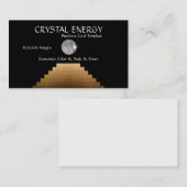 Reiki und Stairs Energy Crystal Business Card Visitenkarte (Vorne/Hinten)