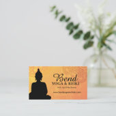 Reiki und Yoga-Visitenkarten Visitenkarte (Stehend Vorderseite)