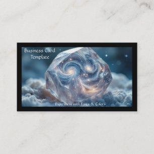 Reiki Universe Crystal Energy Business Card Visitenkarte