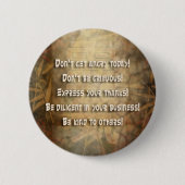 REIKI Usui Grundsätze Button (Vorderseite)