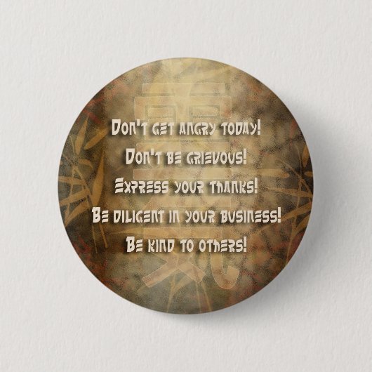 REIKI Usui Grundsätze Button (Vorderseite)