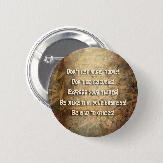 REIKI Usui Grundsätze Button (Vorne & Hinten)