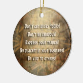 REIKI Usui Grundsätze Keramikornament (Links)