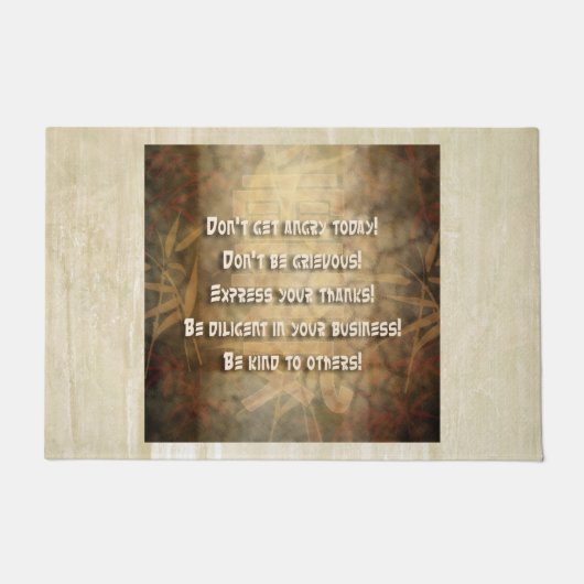 REIKI Usui Prinzipien + Ihr backgr. u. Ideen Fußmatte (Vorderseite)