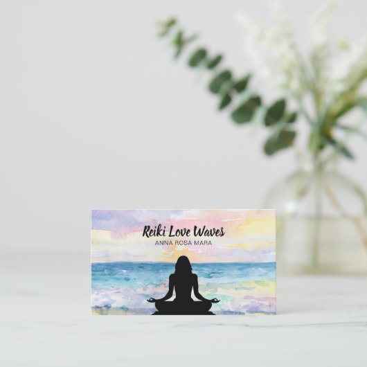 *~* Reiki Visitenkarte (Stehend Vorderseite)