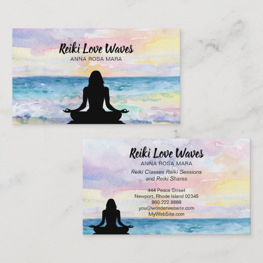 *~* Reiki Visitenkarte (Vorne/Hinten)