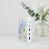 *~* Reiki Vorlagenpraktiker-heilige Geometrie Visitenkarte (Stehend Vorderseite)