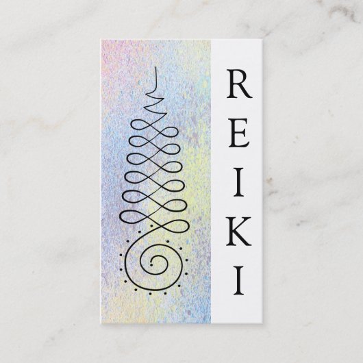 *~* Reiki Vorlagenpraktiker-heilige Geometrie Visitenkarte (Vorderseite)
