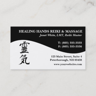 Reiki Vorlagenpraktiker-Visitenkarten Visitenkarte
