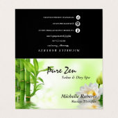 Reiki Wellness-Center-Yoga W/Appointment u. Visitenkarten (Außenseite Aufgefaltet)