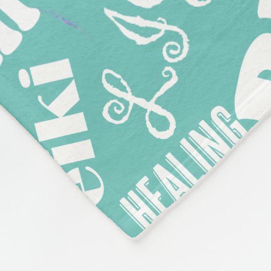 Reiki Words Reiki Blanet Fleecedecke (Ecke)