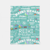 Reiki Words Reiki Blanet Fleecedecke (Vorderseite)