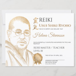 Reiki Yoga-Abschlusszeugnis