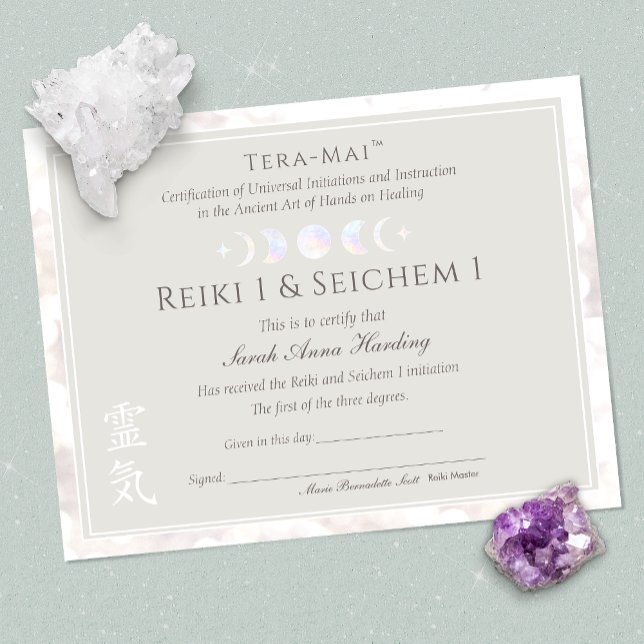 Reiki Yoga Certificate of Completion Award (Von Creator hochgeladen)