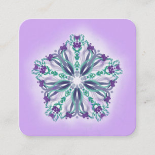 *~* Reiki Yoga-heilendes Energie-Heiler-Licht Quadratische Visitenkarte