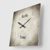 Reiki Zeit Quadratische Wanduhr (Winkel)