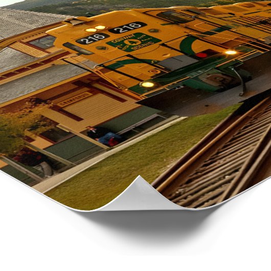 Reimagerouten: Abstrakte Kartographie in Poster (Ecke)