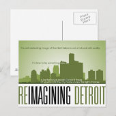 Reimagining Detroit Postcard Postkarte (Vorne/Hinten)