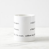Reimende Poesie-Kaffeetasse/Tasse Kaffeetasse (Mittel)