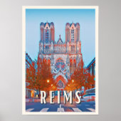 Reims Foto Vintage Poster (Vorne)