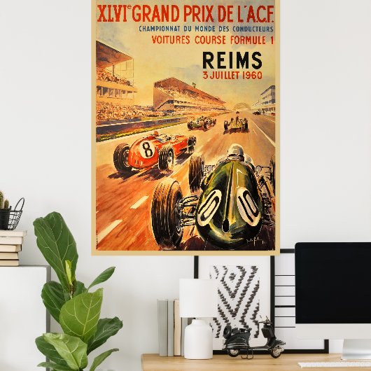 Reims Grand Prix de l'ACF Poster (Heimbüro)